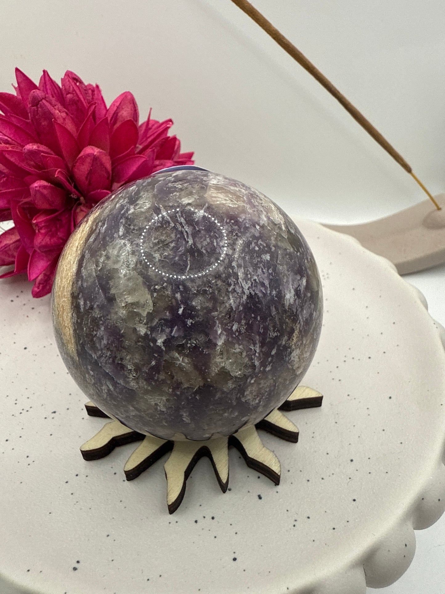 Lepedolite Sphere (HC3)