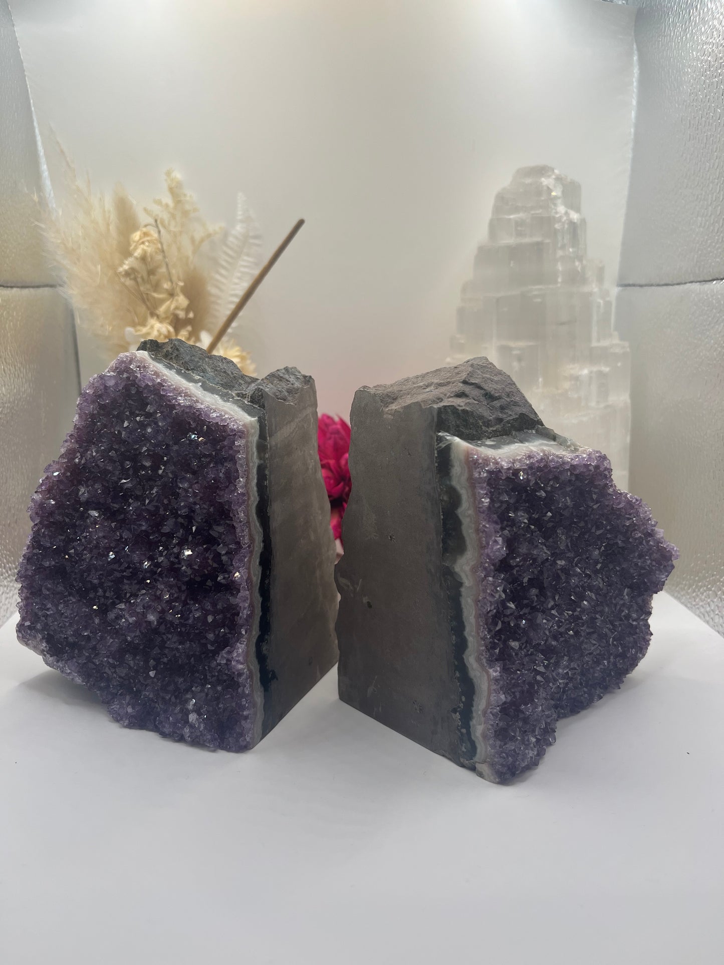 Amethyst Bookends EF1