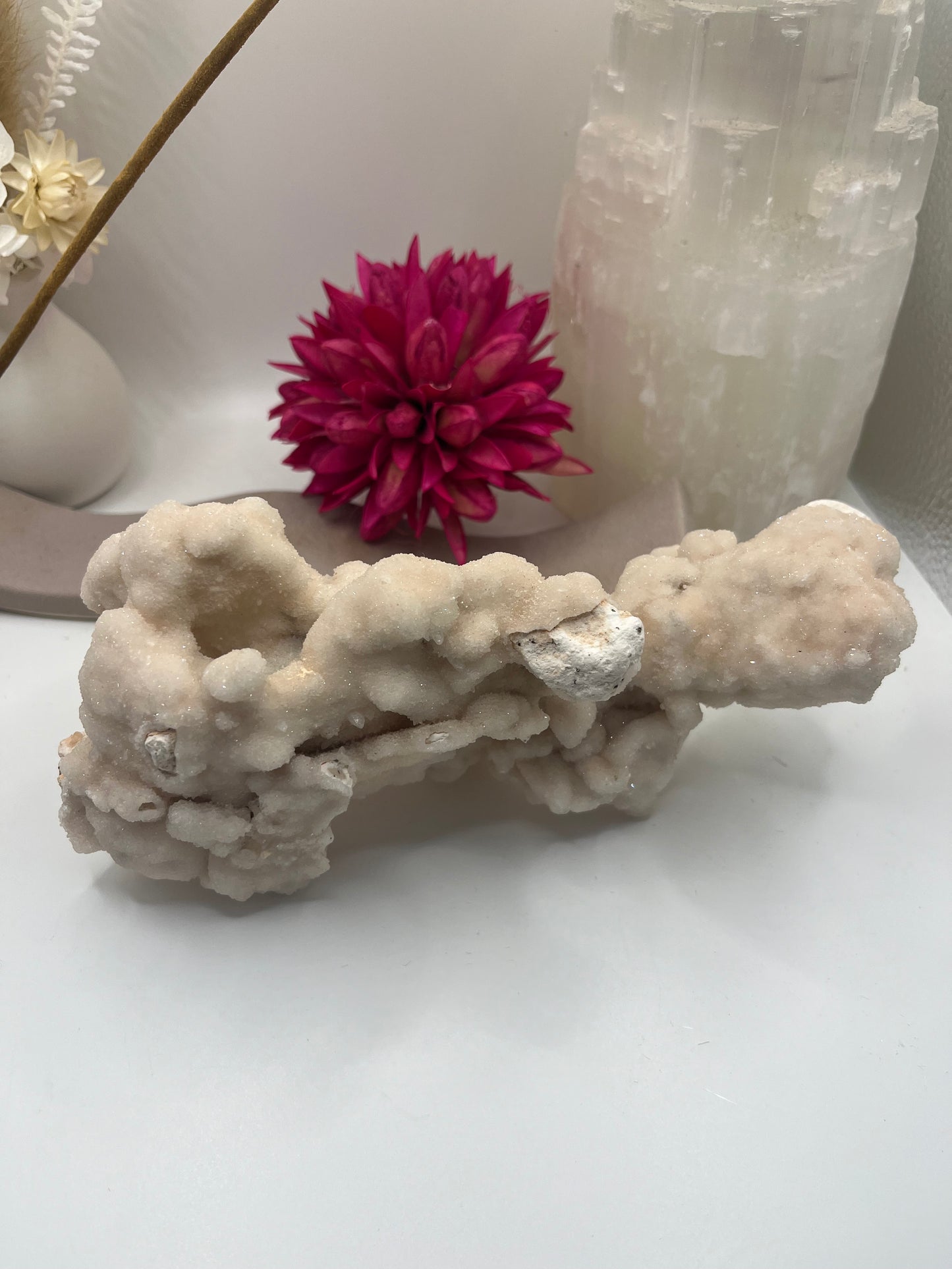 Apophyllite and Okenite Cluster