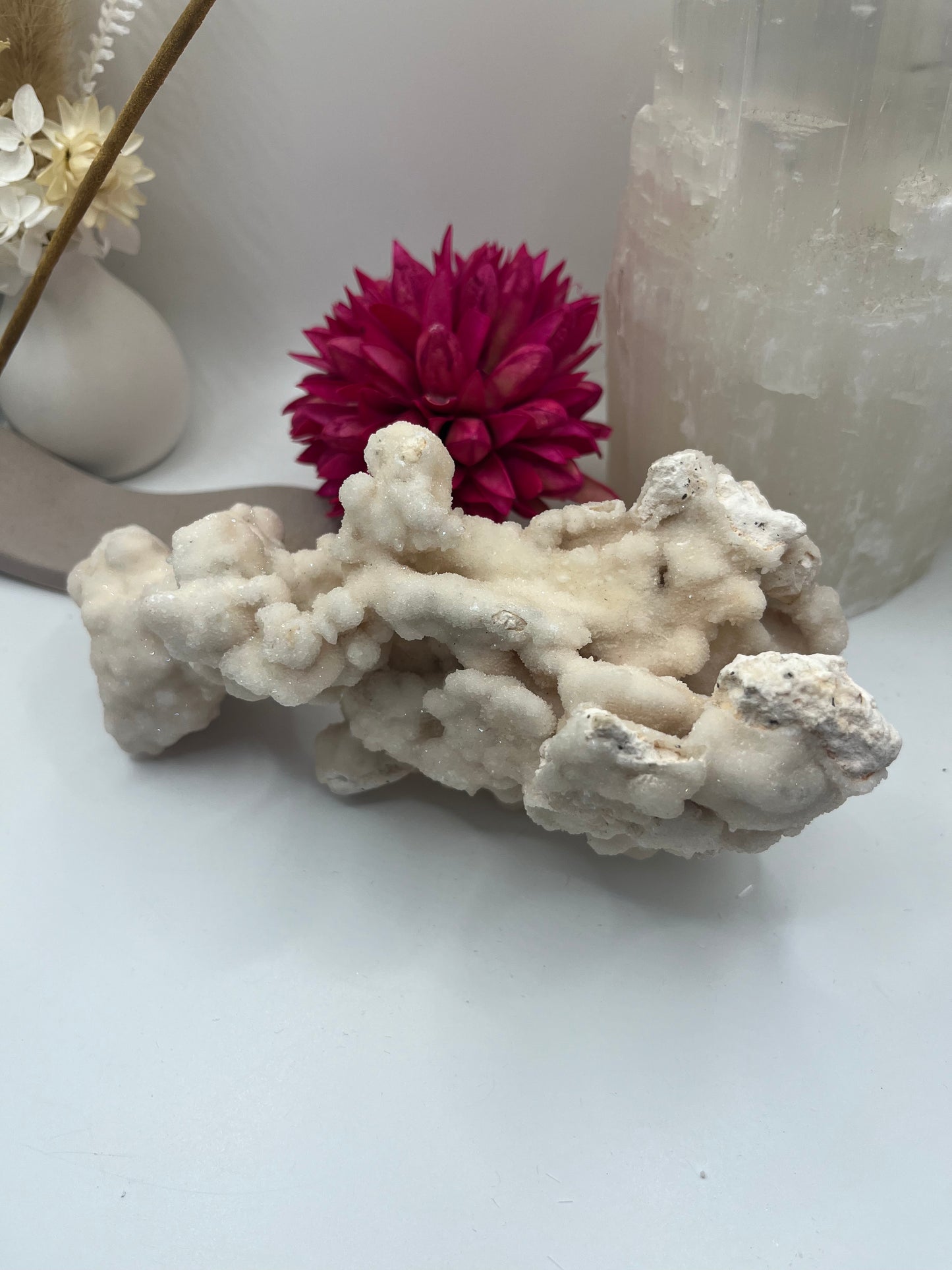 Apophyllite and Okenite Cluster