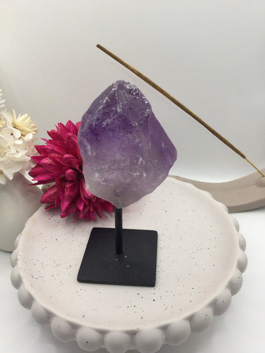 Amethyst Pin on Black Stand (SF2)