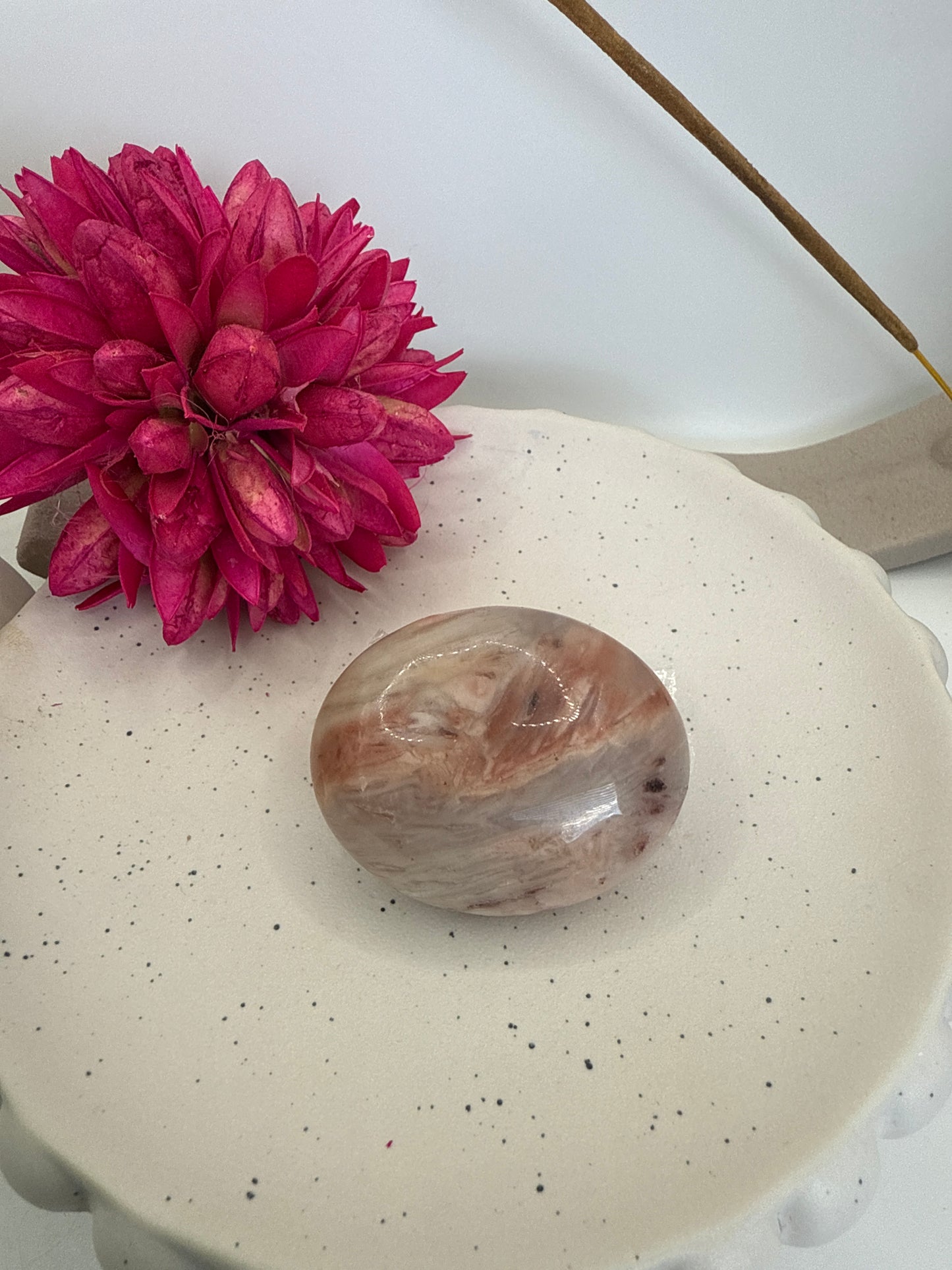 Pink aventurine palmstone (LA6)
