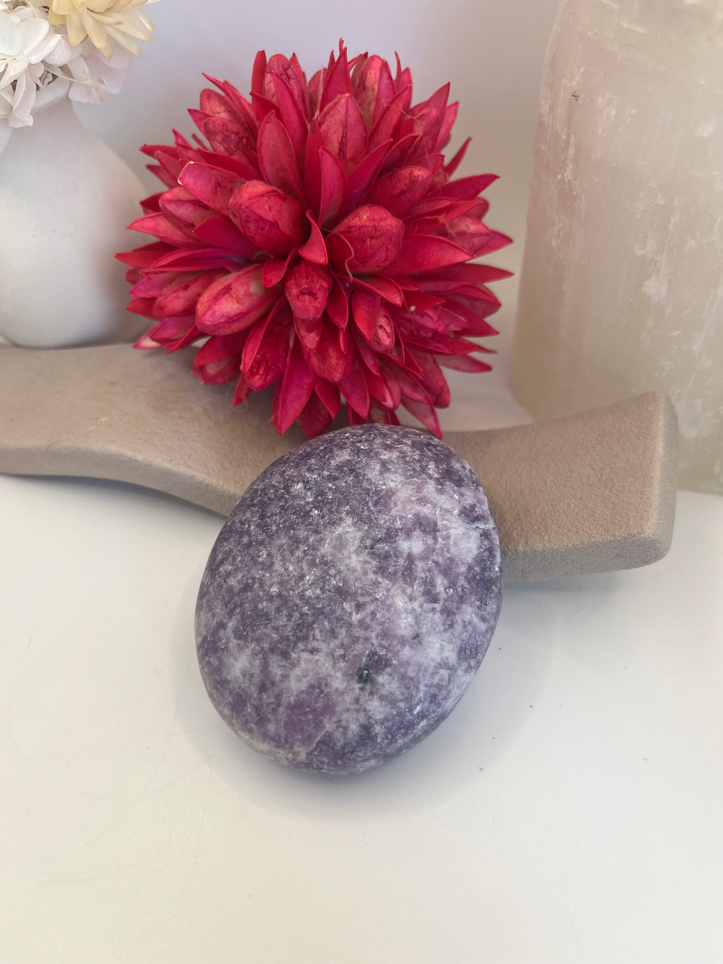 Lepidolite Palmstone