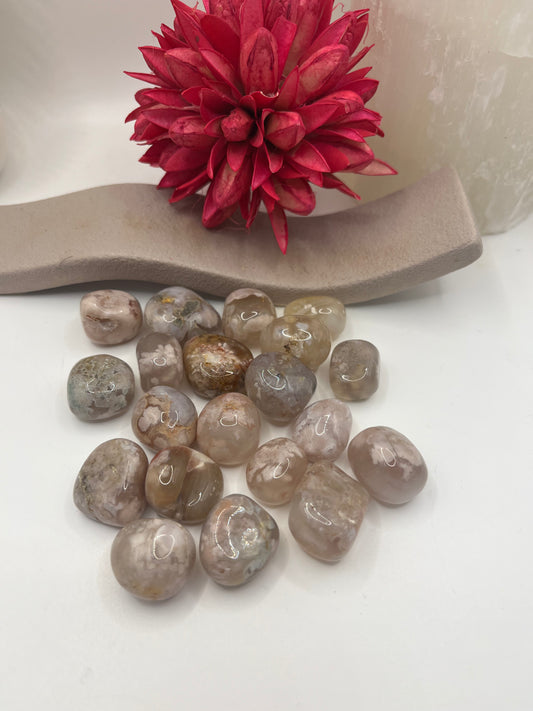 Flower Agate Tumble